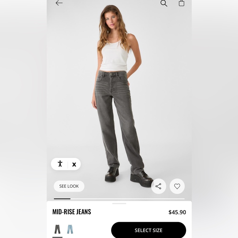 BRAND NEW Stradivarius Mid Rise Jeans